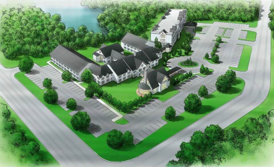 Assisted living facility diagram.
